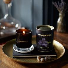 WONDERWICK CANDLE 40 hours burn time These gorgeous candles create a soothing, crackling sound as they burn, perfect for relaxing in the bath or snuggling up by the fire. 